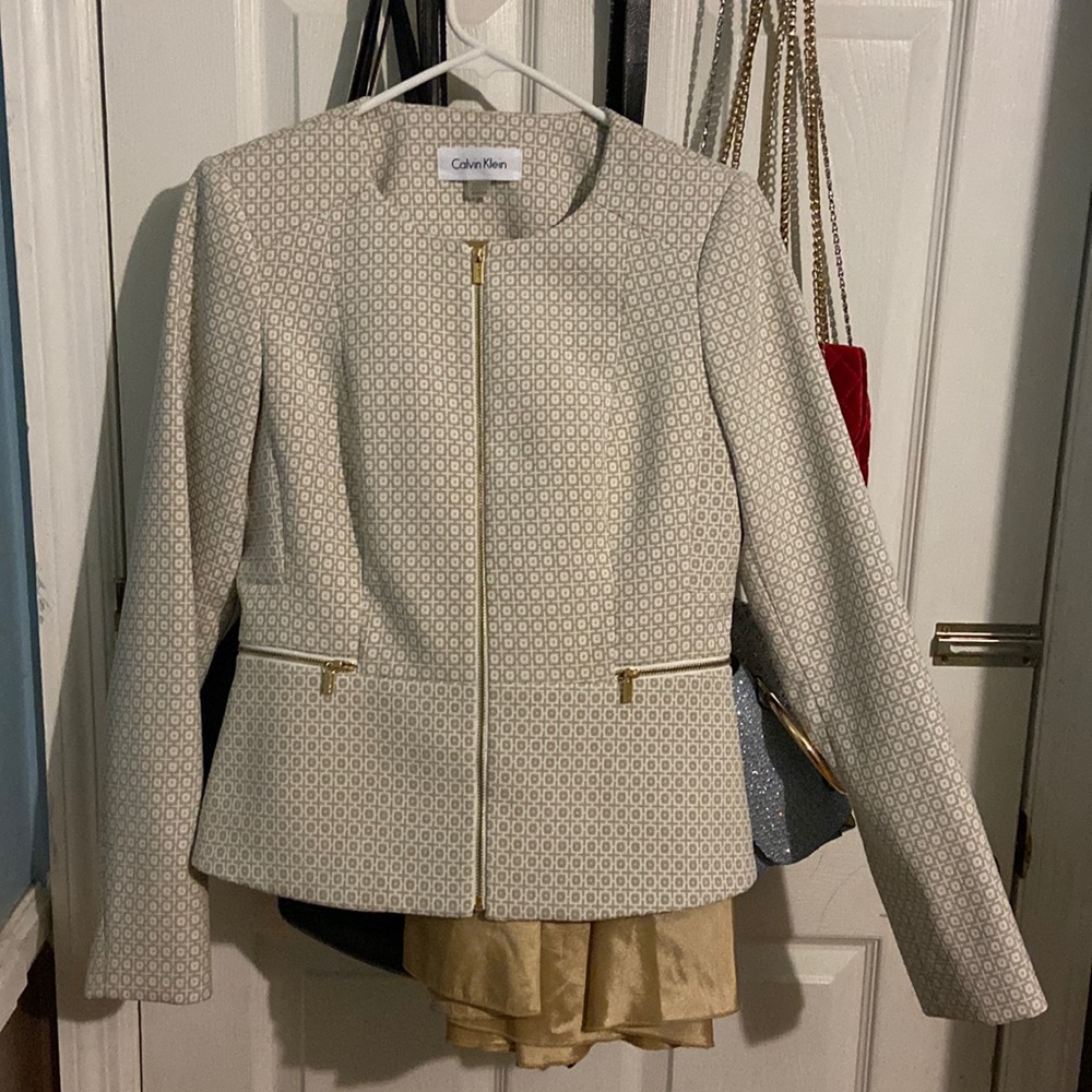 Calvin Klein jacket cream color